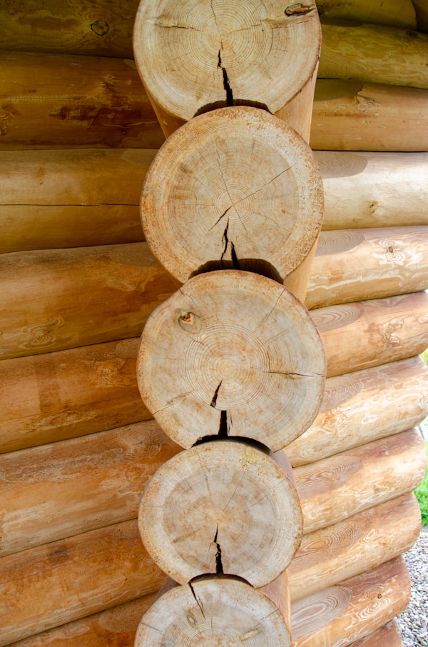 Troncos de madera apilados